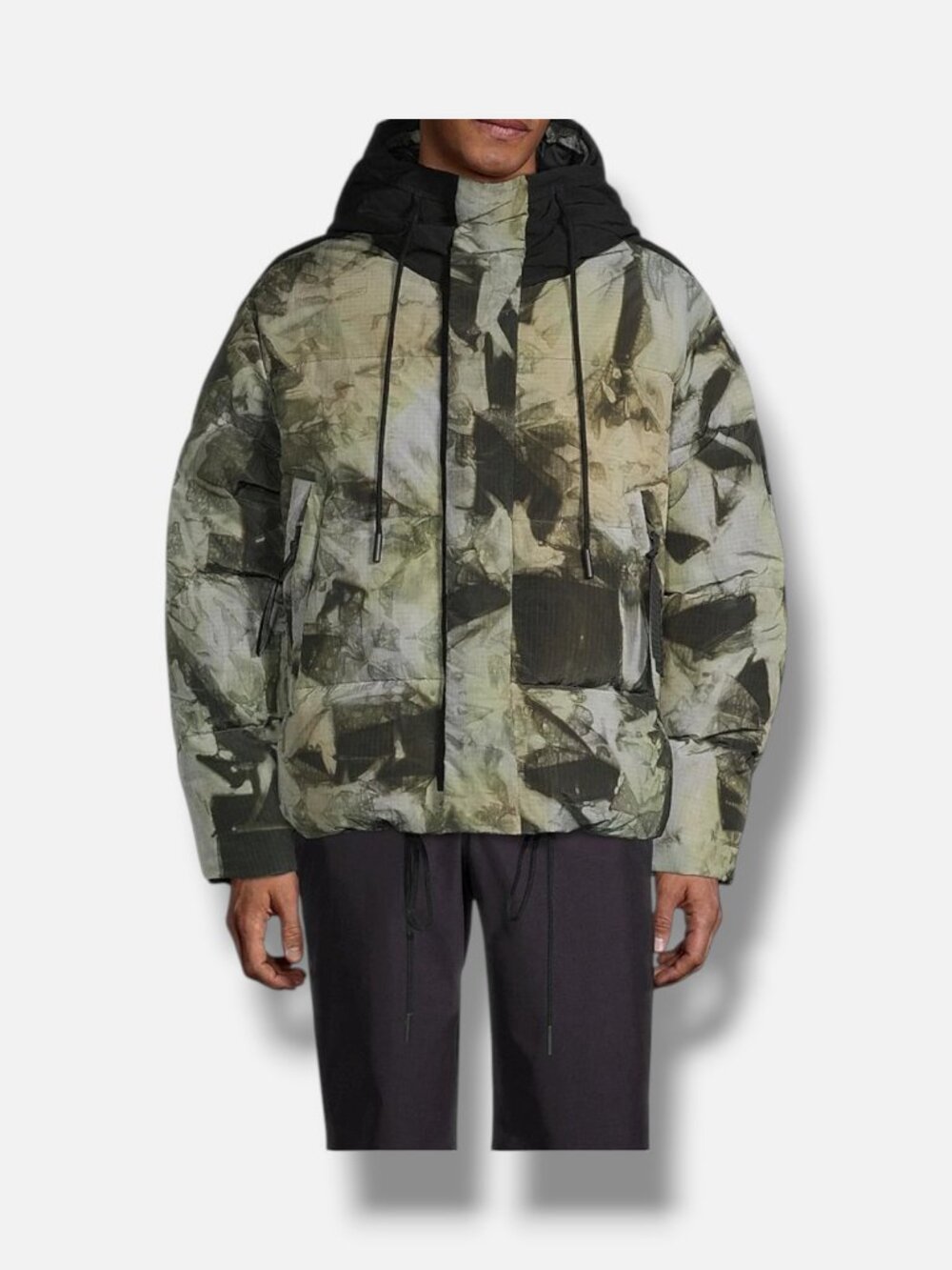 Holden Men's Green Fowler Hooded Down Jacket Size Small